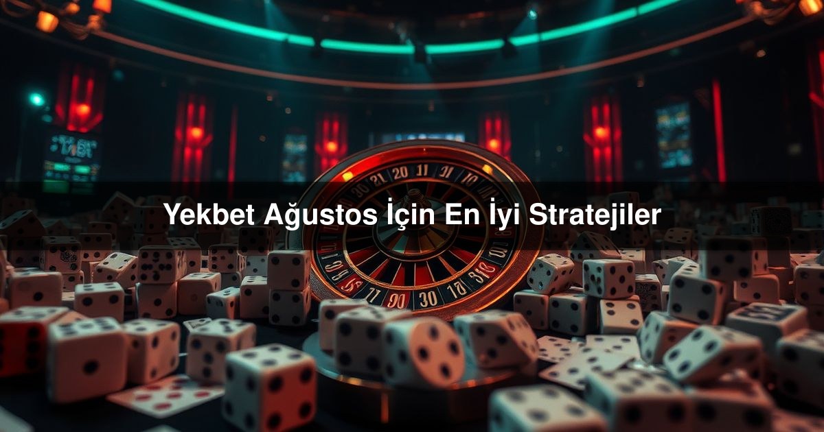 You are currently viewing Yekbet Ağustos İçin En İyi Stratejiler